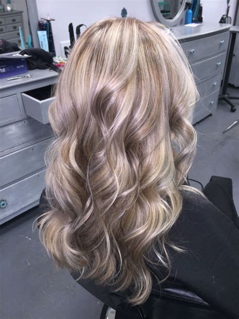 ash blonde with highlights and lowlights